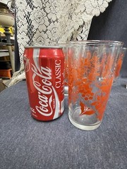 RARE MCM Mid Century Modern Art Deco 6 Tumbler Set with Wire Caddie