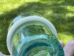 Paola Navone Old Fashioned Glass Tumbler Riviera (Turquoise) Crate & Barrel