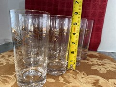 Lifetime Homer Laughlin Prairie Gold Wheat Tumblers Glasses 5 5/8″ Set of 10