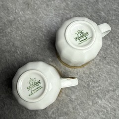 Vintage Tirschenreuth Bavaria Demitasse Cup Saucer 6 Sets Germany Porcelain