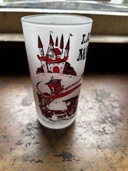 Frosted Souvenir Glass “Land Of Makebelieve” Amusement Park