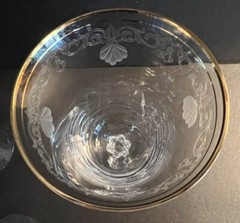 Lenox Crystal CLASSIC SHELL Gold Trim Lot Of 4 Iced Tea Beverage Exc