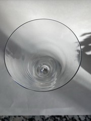 Steuben Crystal Vee Wine/Water Glass, 7 3/4 inches tall Art Deco Style