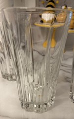 Set of 4 CRISTAL D’ARQUES-DURAND 6″ tall Highball Coolers «CRA89» -MINT