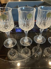 Longchamp Cristal d’ Arques 24% Lead 5.75 oz. Set of 4 Crystal Wine Glasses