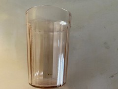 Vintage Glass Holder With Glasses Pink Depression Anchor Hocking