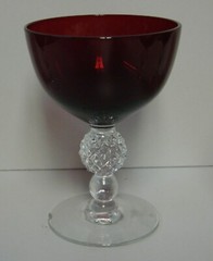 Morgantown GOLFBALL (RUBY) Liquor Cocktails SET OF FOUR More Avail MINT IN BOX