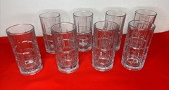 Anchor Hocking Tartan Manchester Drinking Glasses Tumblers Iced Tea Set Of 8