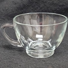 Vintage Hazel Atlas Orchard Clear Glass Tea Coffee Punch Luncheon Snack Cup 4oz