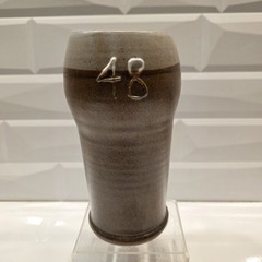 Studio Pottery Hand Thrown Stoneware Tumbler Pilsner 48