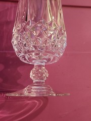 Vintage Iced Tea Longchamp Clear Cristal D’Arques Durand 1978 Crystal Goblet