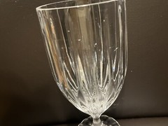 One Replacement Mikasa Park Lane Crystal Iced Tea Water Goblets Glasses Used