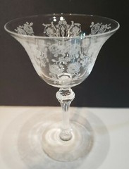 TIFFIN GLASS Cherokee Rose LIQUOR COCKTAIL #17403 5 3/8″ TALL 3 1/2-OUNCE EUC