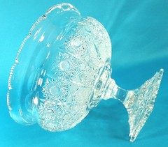 Very Rare Dresden Crystal Compote Centerpiece/Punch Bowl 11 3/4″ D Germany