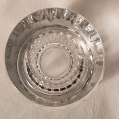 Crystal Votive or Pillar Candle Holder 3 in