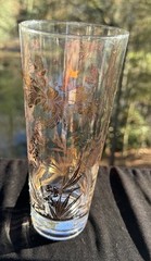 5 Vintage Hollywood Reg MCM William A Meier Gold Birds High Ball Glasses 11/15