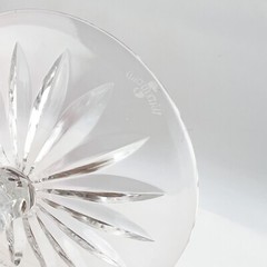 NEW Waterford Crystal Glendora Pink Goblet Wine Glass 8 3/4″ John Connolly 2005