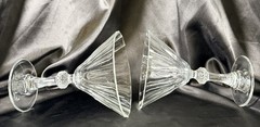 Set Of 2~Cellini~Martini Glasses~Clear Crystal~6”