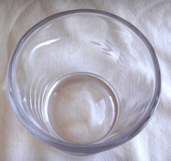 Princess House Heritage Heavy Bottom Bedside REPLACEMENT Glass (No Carafe)