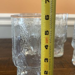 Vintage Libbey Normandy Clear Flat Tumblers Water Tea Beer Glasses Set Of 4