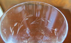 Tiffin Franciscan Cloverleaf Cut #17453 Stem Clear Iced Tea Footed Tumbler(s)