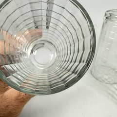 Pasabahce 8oz Highball Tumblers Clear Block Optic Set of 4