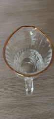 Royal Crystal Rock Aurea Gold Pitcher Made in Italy