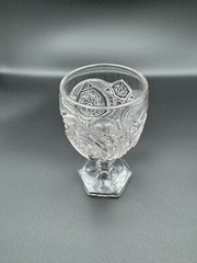 EAPG U.S. Glass # 15101 COMET aka Buzz Star, Whirligig Goblet 1907