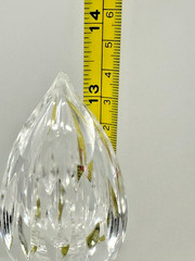 Beautiful Etched Sherry Wine Spirits Crystal Decatur CHIPPED STOPPER