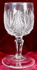 Coral Gables Wine Goblet Cordial Crystal Glass Co. Clear EAPG 1899 Vintage As Is