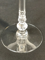 Heisey #5025 Stem Water Goblet Glasses TYROLEAN RIBBED PATTERN SET OF 6