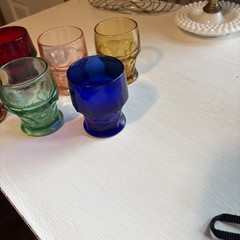 anchor hocking georgian Honeycomb Tumblers 4 Inch Set Of 6, Multi Colors