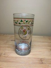 Libbey 12 Days of Christmas Glass “Nine Ladies Dancing” 9th Day Drinkware VTG