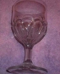 10 oz Clear Water /Tea GOBLET 6 1/4″ tall excellent Condition