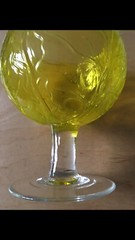 Sigma Secla Yellow Cabbage,20oz Goblet 6125808,Margarita Glass,Lot Of 3pcs.
