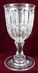 EAPG Bigler Goblet Flint Glass Various Makers 1840s-1870s Antique #72