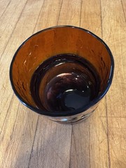 Esteban Prieto Iridescent Studio Art Glass Tumbler Old Fashioned 3.5 Inch
