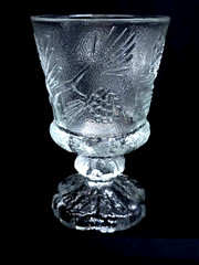 Indiana Glass Tiara Ponderosa Pine 6 in Water Goblets 12 Ounce Set of 4 – Unused