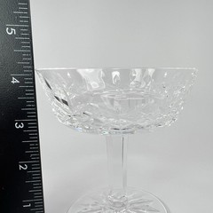 Waterford Crystal Lismore Champagne Sherbet Coup Glass one piece 4 1/8″