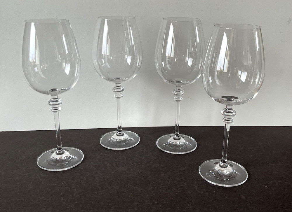 TOWLE Austrian Crystal 20oz Wine Glass TOC27 10.25″ Water Goblet Set of 4