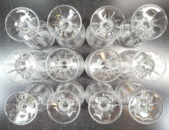 12 Noritake Provincial Clear Wine Glasses Set Vintage Elegant Panel Stemware Lot