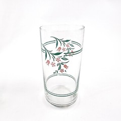Vintage CORNING Corelle ROSEMARIE Tulip Pattern Glassware Tumbler Glasses 4 pc