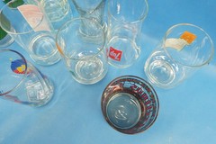 Mixed Lot of Vintage Used Coca Cola Olympics 7-Up Seasons Greetings Houze Cups D