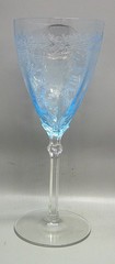 Fostoria JUNE (BLUE) Water Goblets SOLD IN SET OF FOUR More Items Here