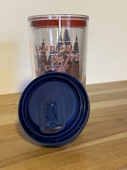 Tervis/Hallmark Tumbler Land Of The Free Home Of The Brave With Blue Lid 16 oz