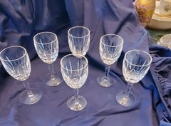 Set Of 6 Waterford Crystal Wine Glasses ….BALLYMORE Pattern