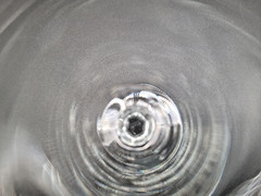RARE 8 Lenox Decor Wine Glasses 7″ Fine Crystal Multisided Tapered Stem EUC