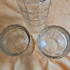 Vintage 2 – Anchor Hocking on the Rocks Glasses and 1 20oz Tall Glass