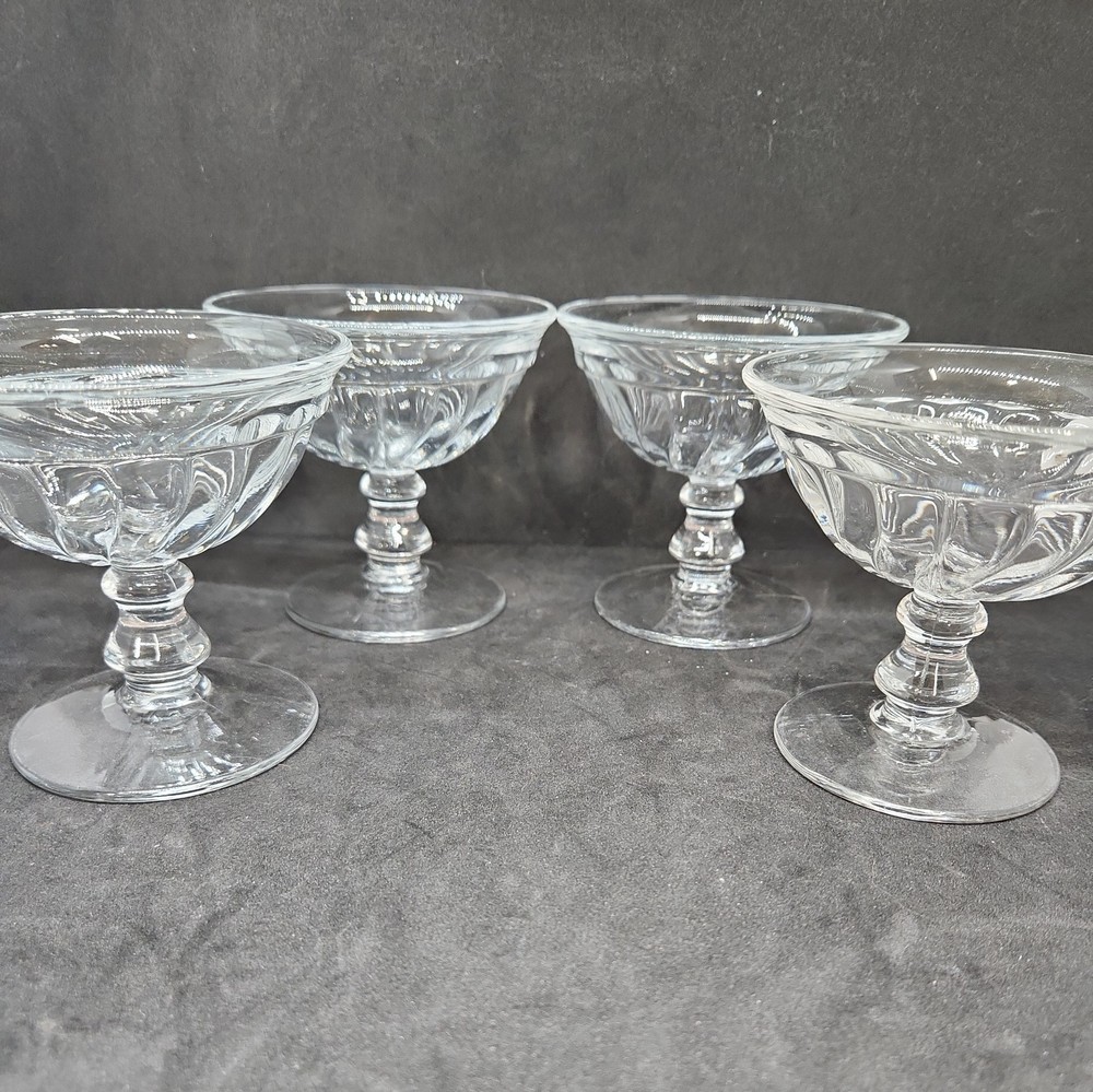 Vintage Fostoria Colony Pedestal Champagne/Tall Sherbet Dessert Dishes Set of 4