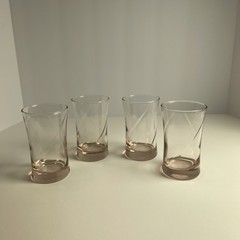 Vintage Libbey Concert Pink Swirl Glasses Set of 12 – 3 sizes (Service for 4)